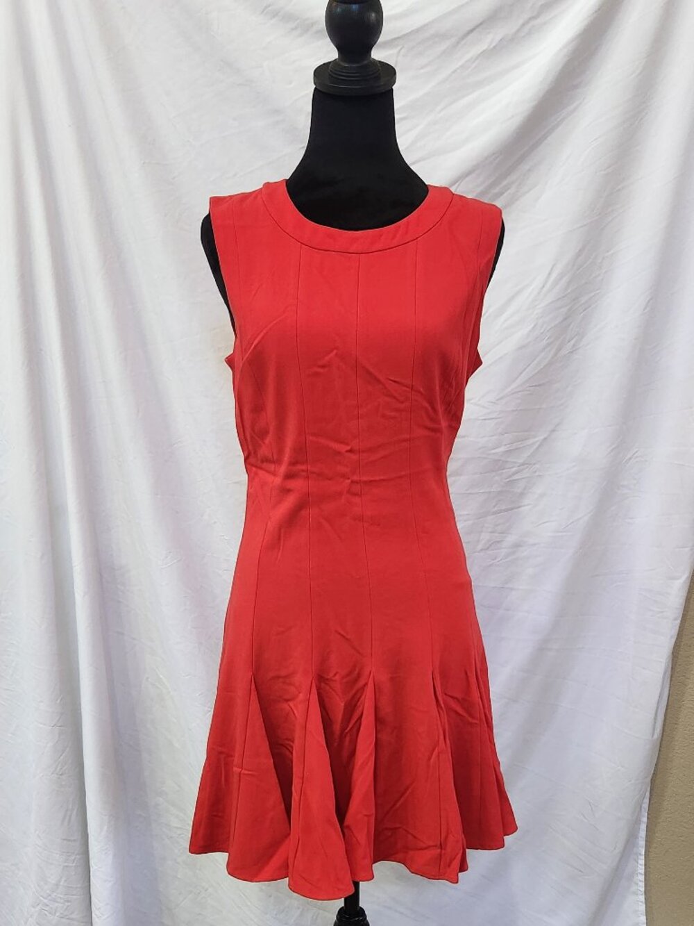 BCBG sleeveless red bodycon flowy skirt mini dress, 8P